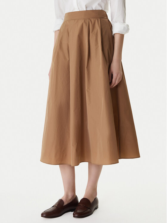 Marella Marella Trapecijos formos sijonas Emme by Marella Diva 2615101031 Ruda Regular Fit