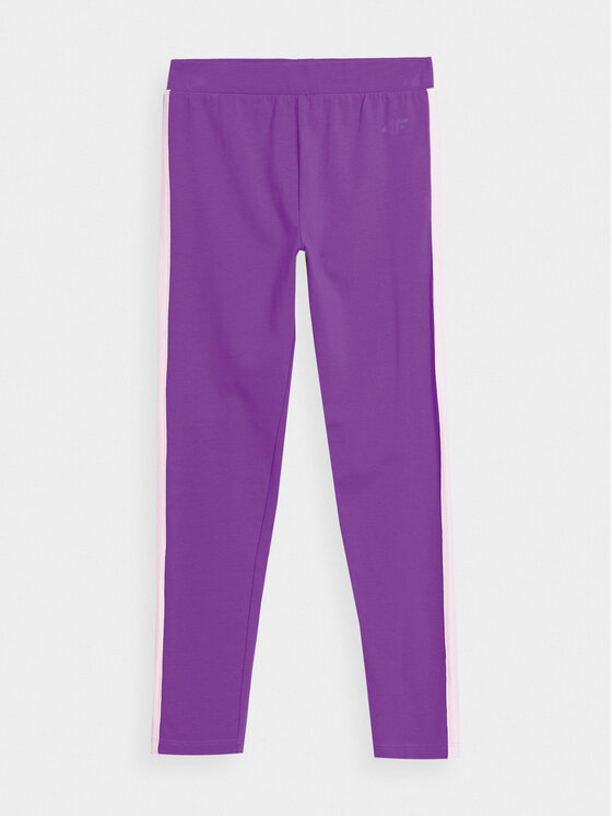 4F Legíny 4FJAW23TTIGF094 Fialová Slim Fit