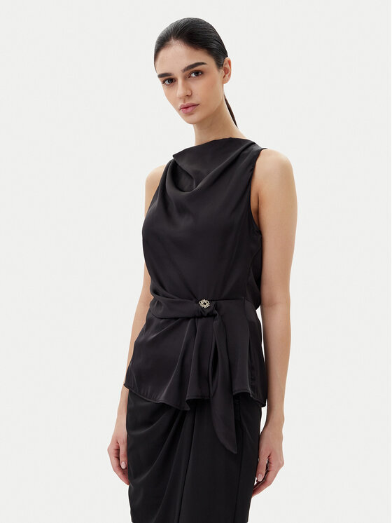 Rinascimento Rinascimento Bluse CFC0019901002 Schwarz Regular Fit