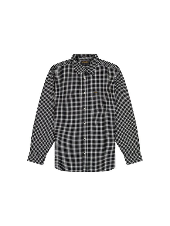 Wrangler Wrangler Koszula 112378031 Czarny Regular Fit
