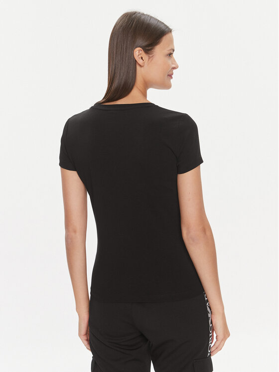 EA7 Emporio Armani EA7 Emporio Armani Marškinėliai 3DTT30 TJFKZ 1200 Juoda Slim Fit