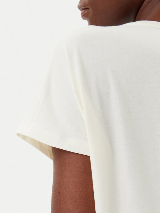 Liu Jo Sport Liu Jo Sport Tricou TA5268 JS005 Écru Regular Fit