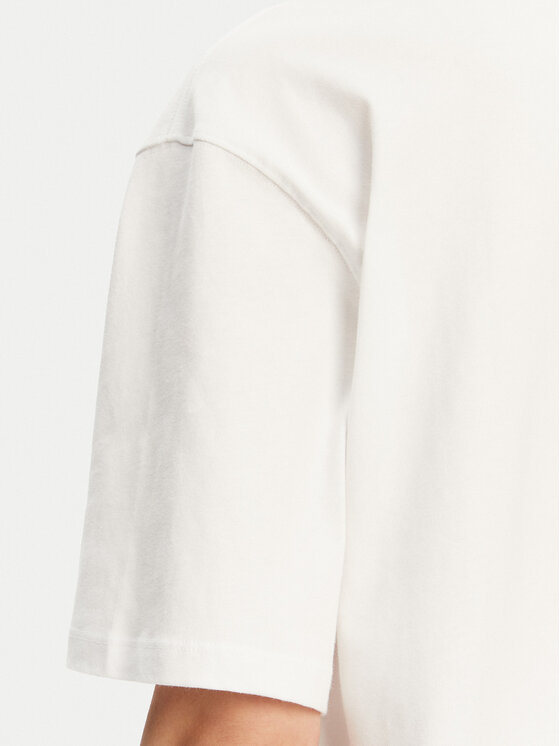 adidas adidas Tričko Essentials Boyfriend JC8967 Biela Oversize