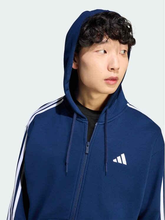 adidas adidas Džemperis Essentials 3-Stripes French Terry KY4176 Mėlyna Regular Fit
