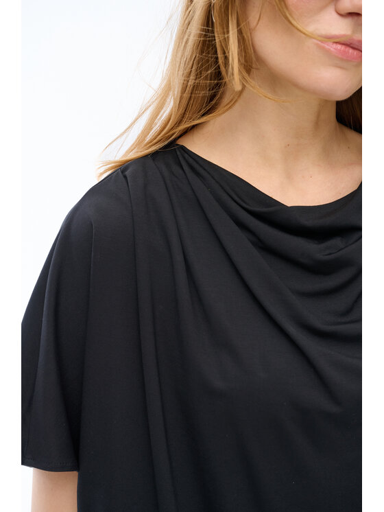 blue shadow blue shadow Bluzka Binni Czarny Regular Fit