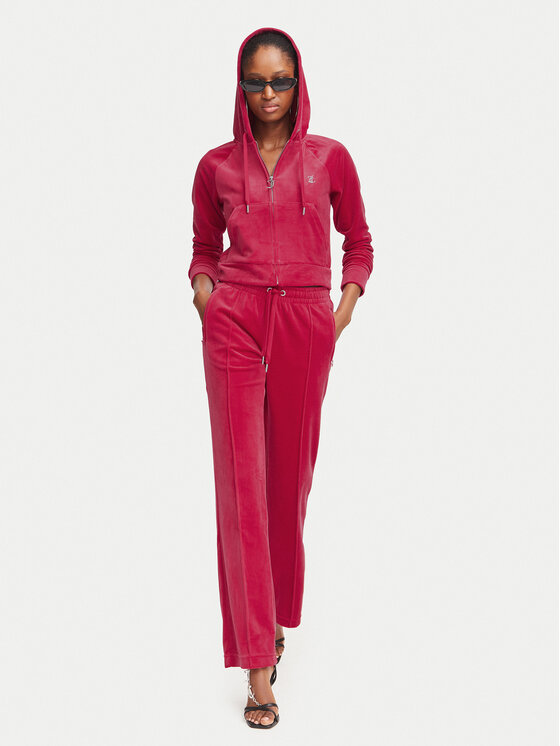 Juicy Couture Juicy Couture Spodnie dresowe Tina JCAPW045 Czerwony Regular Fit