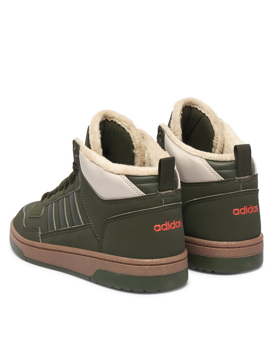 adidas adidas Sneakersy Rapid Court Mid Winterized Shoes KI3908 Zelená