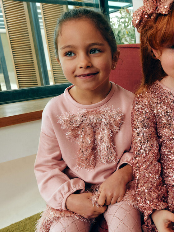 Abel & Lula Abel & Lula Komplet bluza in krilo 5539 Roza Regular Fit
