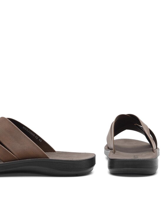 Lanetti Lanetti Ciabatte MSS20505-02 Marrone