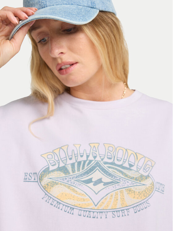 Billabong Billabong T-Shirt Quality Surf EBJZT00504 Μωβ Loose Fit
