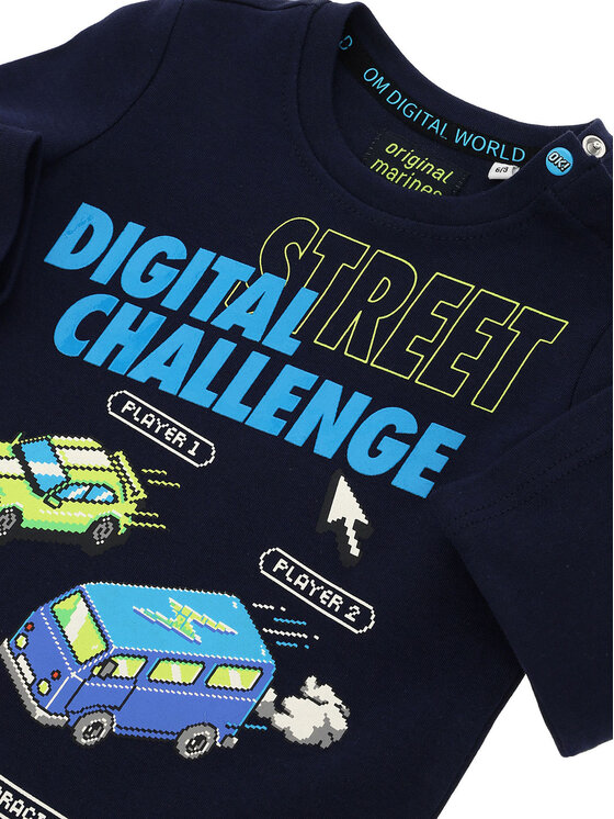 Original Marines Original Marines Bluzka DCA0754NM Granatowy Regular Fit