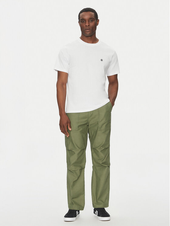 Element Element T-Shirt ELYKT00168 Biały Regular Fit