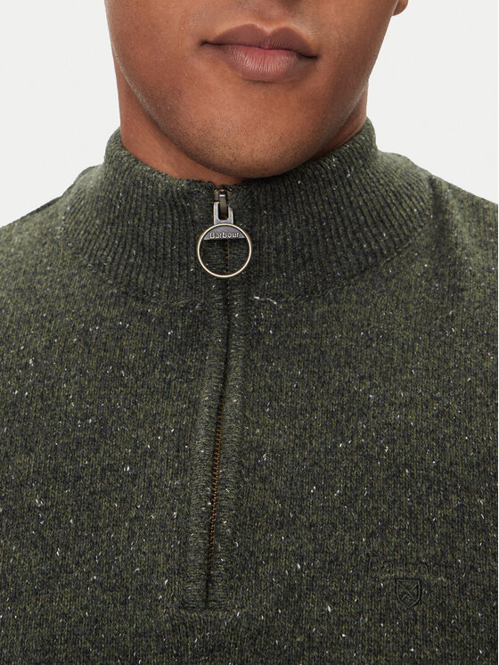 Barbour Barbour Sveter Tisbury MKN1187GN79 Zelená Regular Fit