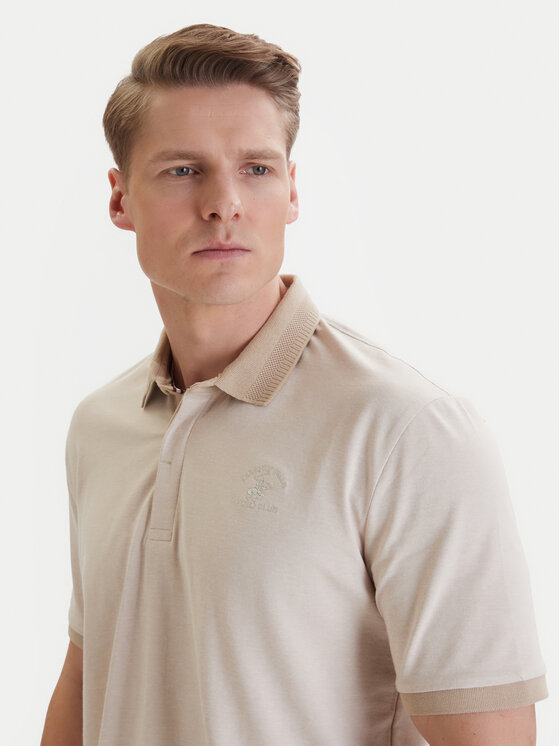 Beverly Hills Polo Club Beverly Hills Polo Club Polo särk W126-BHMPO-1028-39M Beež Regular Fit