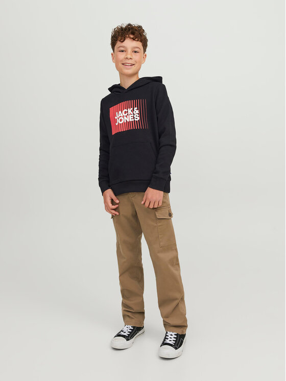 Jack&Jones Junior Jack&Jones Junior Majica dugih rukava 12237459 Crna Regular Fit