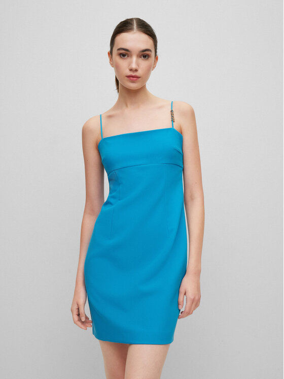 HUGO Hugo Rochie cocktail Kamikas 50489215 Albastru Slim Fit