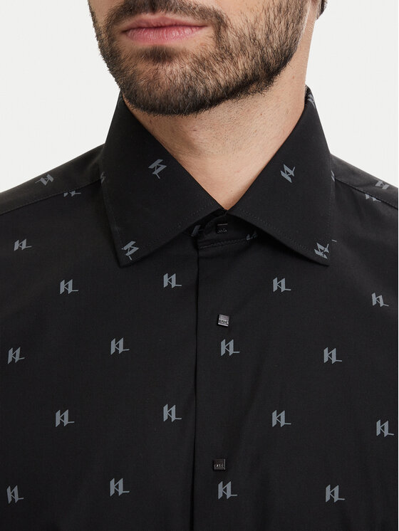 KARL LAGERFELD KARL LAGERFELD Srajca 605000 563622 Črna Regular Fit