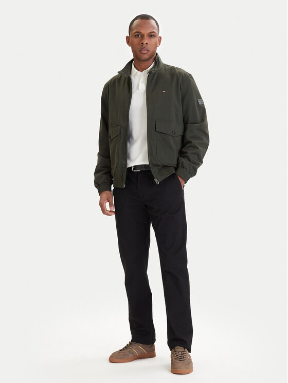 Tommy Hilfiger Tommy Hilfiger Átmeneti kabát Harrington MW0MW42507 Zöld Regular Fit