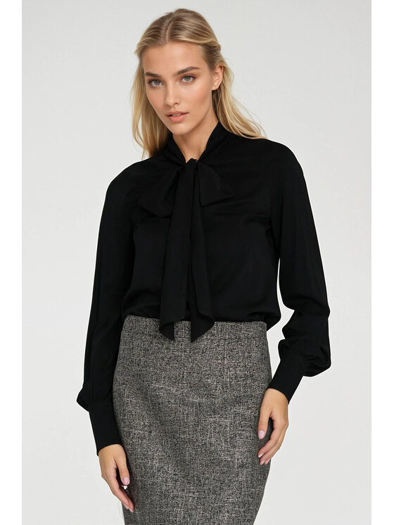 NIFE NIFE Halenka B204 Černá Regular Fit