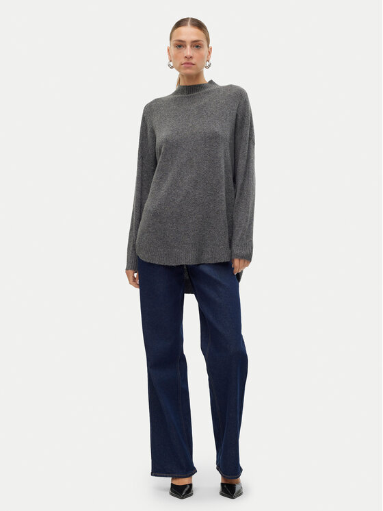 Vero Moda Vero Moda Megztinis Plaza 10290784 Pilka Loose Fit