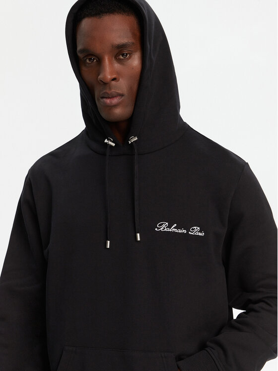Balmain Balmain Sweatshirt DH1JT047BC78 Schwarz Regular Fit