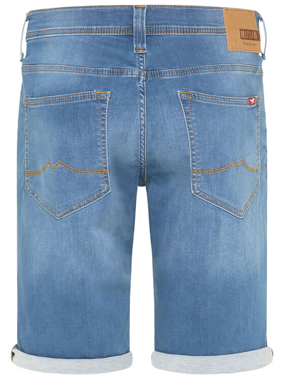 Mustang Mustang Szorty jeansowe CHICAGO SHORT Niebieski Regular Fit