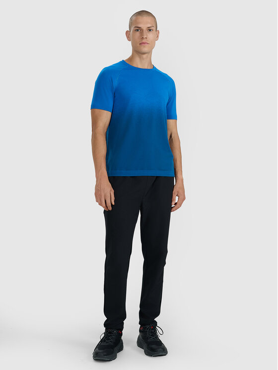 4F 4F Koszulka techniczna TRAIL RUNNING Granatowy Slim Fit