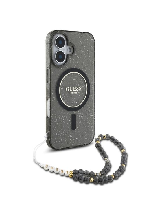 Guess Guess Etui na telefon Apple iPhone 16 Czarny