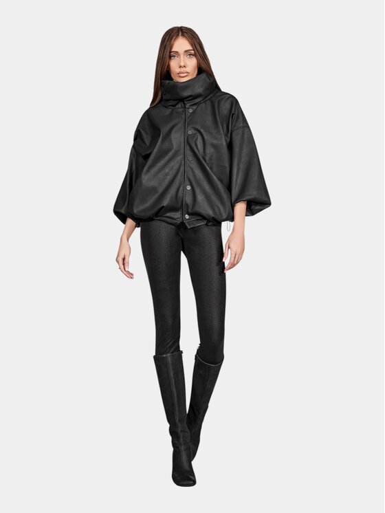 MADE BY SOCIETY MADE BY SOCIETY Kurtka anorak Vaelor - H27948 Czarny Basic Fit