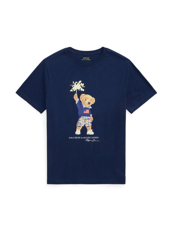 Chłopięcy T-Shirt Polo Ralph Lauren, Rozmiar L, Granatowy, 323979103001