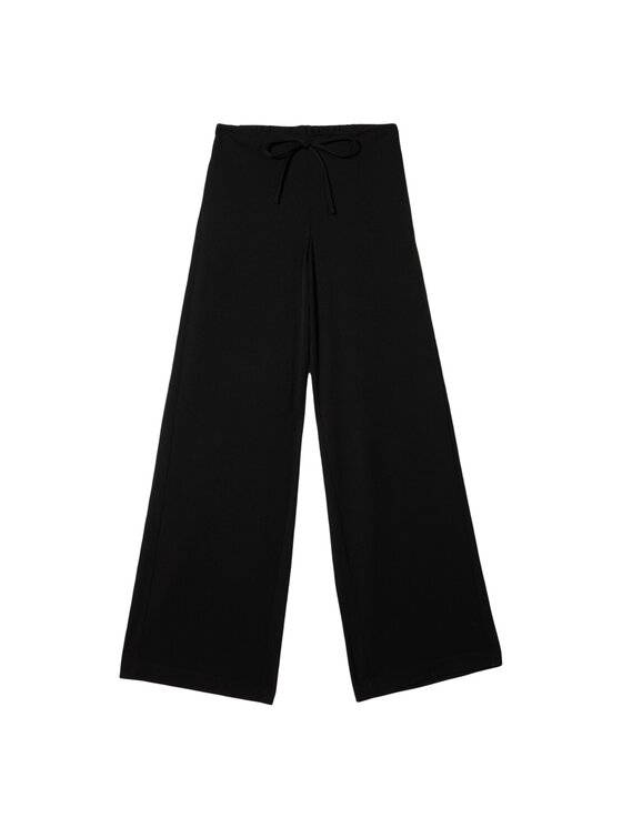 Oltre Oltre Pantaloni di tessuto P009J002464N033 Nero Baggy Fit