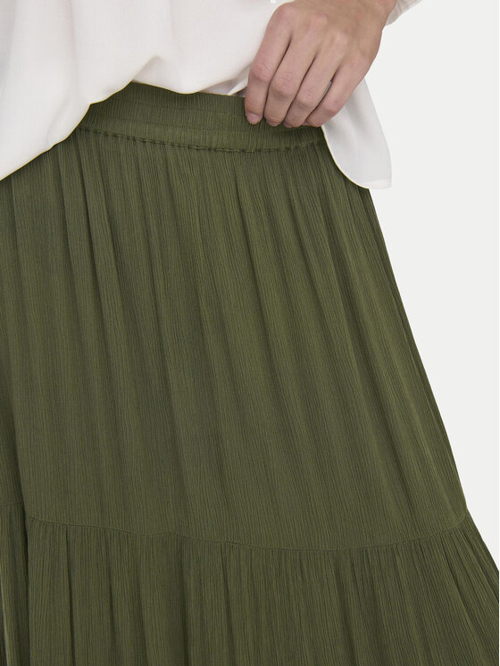 ONLY ONLY Spódnica maxi Mikka 15324808 Zielony Regular Fit