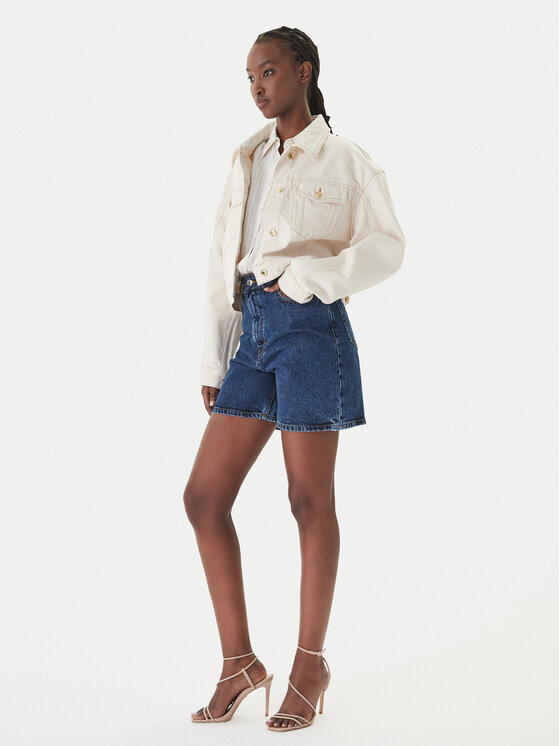 HUGO HUGO Kratke traperice Gelita_2 50559976 Tamnoplava Regular Fit