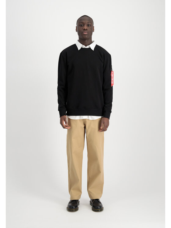 Alpha Industries Alpha Industries Bluza USN Blood Chit Sweatshirt Czarny Regular Fit
