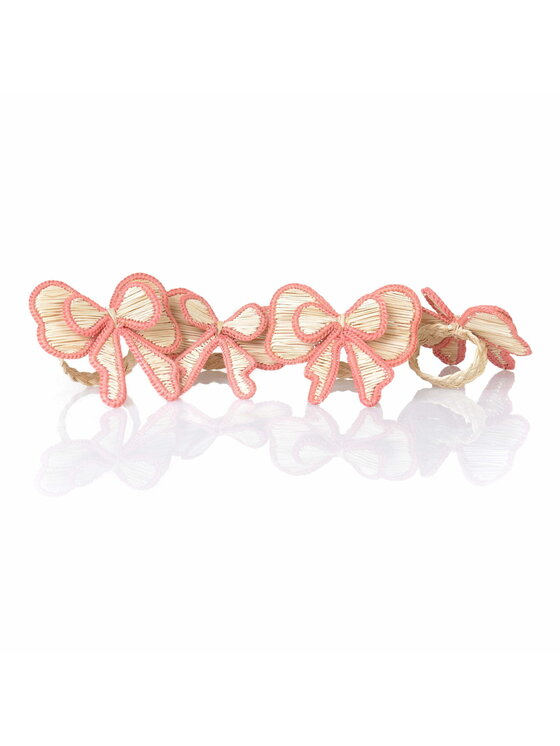 Roseberry Home Roseberry Home Obrączka na serwetki Pink Bow Różowy