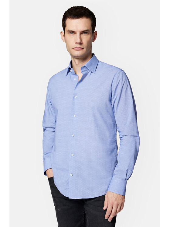 Lancerto Lancerto Koszula Anette KO051223000005 Niebieski Slim Fit