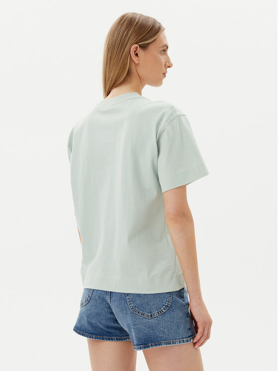 Lee Lee Tričko Embroidery Pocket 112363833 Zelená Relaxed Fit