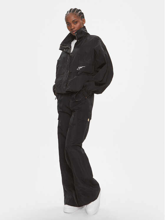 HUGO Hugo Prehodna jakna Filia-1 50504362 Črna Relaxed Fit