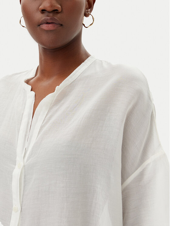 ViCOLO ViCOLO Сорочка TD0648 Білий Loose Fit