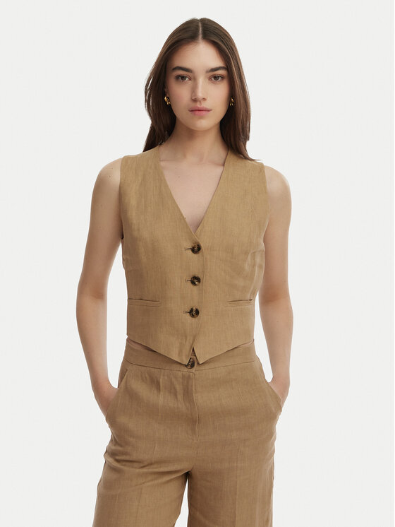 Marella Marella Anzugweste Veranda 2615151032 Beige Regular Fit