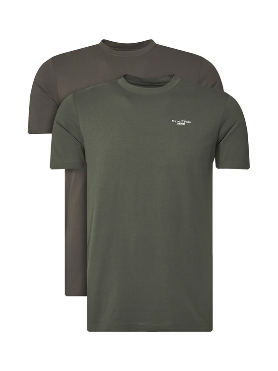 Marc O'Polo Denim Marc O'Polo Denim Set di 2 T-shirt 500 0006 181 Verde Regular Fit