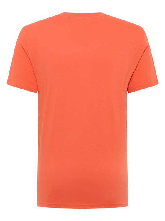 Mustang Mustang T-Shirt Style Austin Pomarańczowy Regular Fit