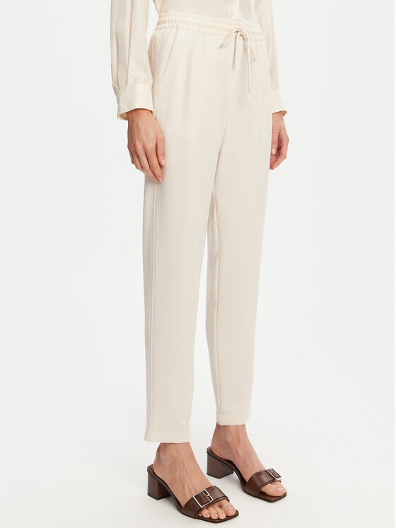 Marella Marella Pantaloni da tuta Abitata 2513131045 Écru Regular Fit