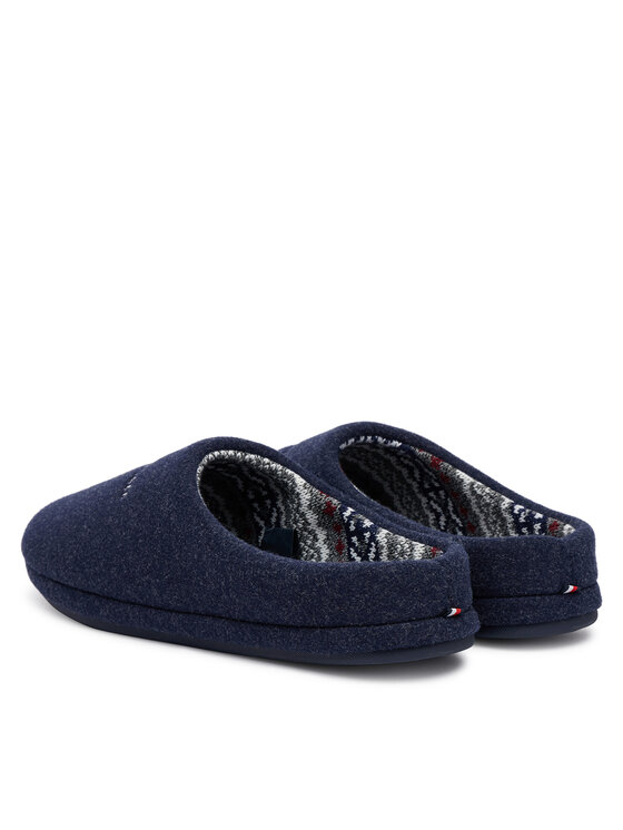 Tommy Hilfiger Tommy Hilfiger Pantofole Felt House Shoe FM0FM06017 Blu scuro