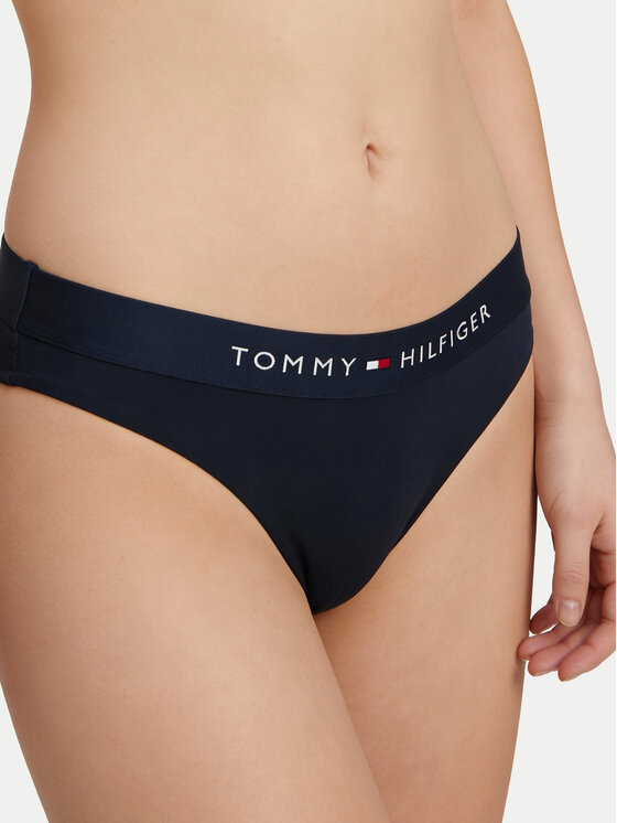 Tommy Hilfiger Tommy Hilfiger Spodný diel bikín UW0UW06363 Tmavomodrá