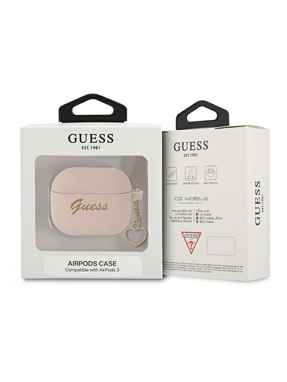 Guess Guess Etui na słuchawki AirPods 3 Różowy