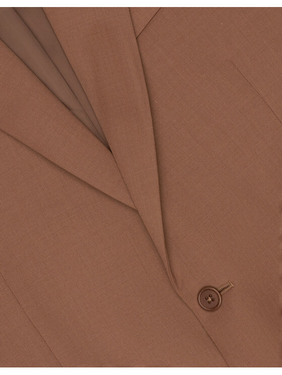 Borgio Borgio Marynarka monticiano_br Brązowy Slim Fit