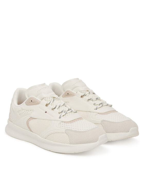 Tommy Hilfiger Tommy Hilfiger Sneakersy Lightweight Runner Monocolor FM0FM05928 Bílá