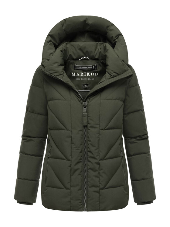 Marikoo Marikoo Kurtka zimowa Kuschelnasee Zielony Regular Fit