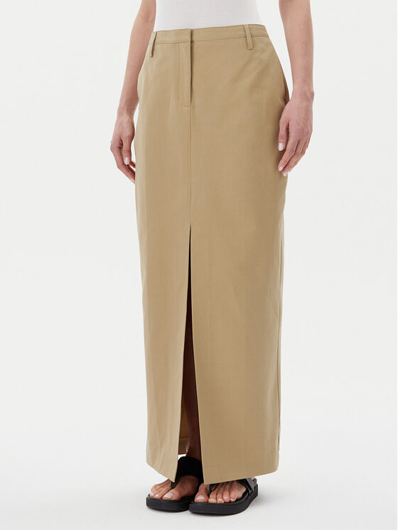 Herskind Herskind Fustă maxi 5532150 Kaki Regular Fit